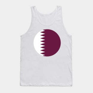 Wear Your Qatari Pride: Maroon and White Flag Enamel Pin for a Unique Nation Tank Top